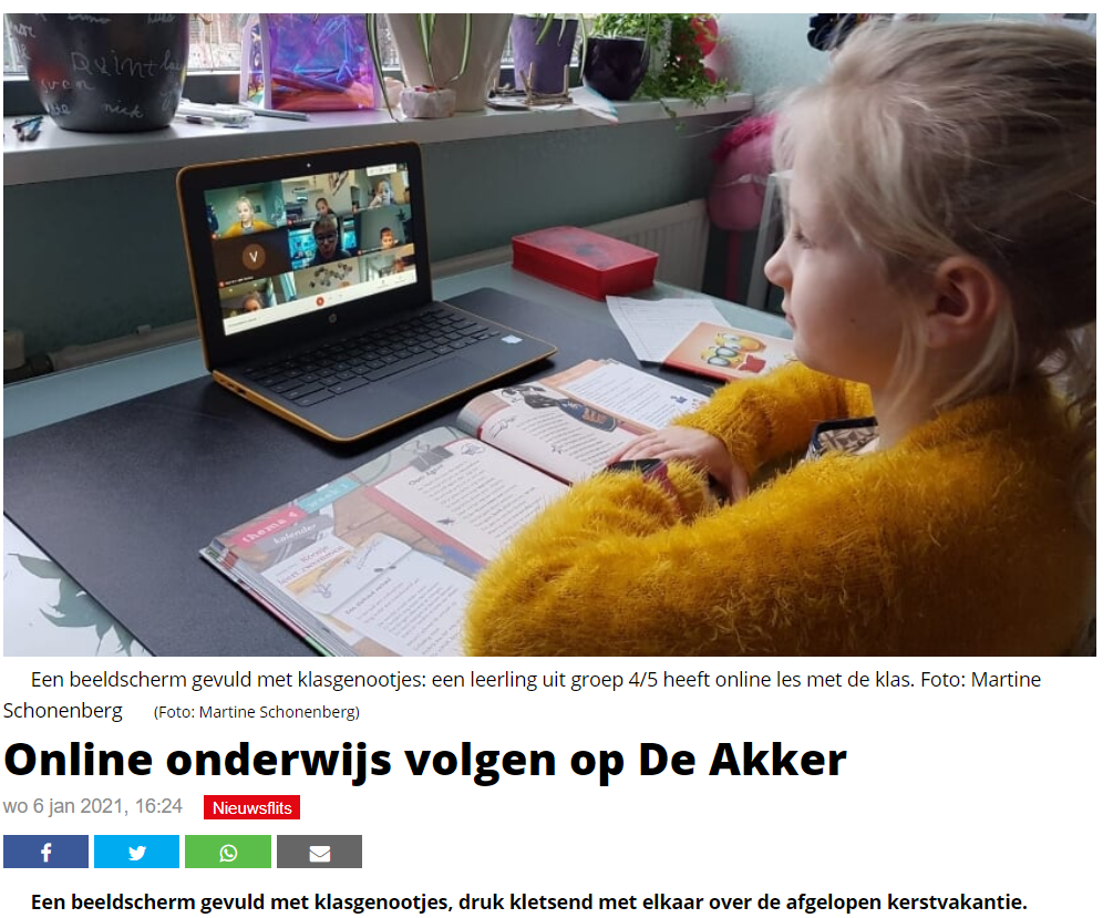 De Akker in de krant